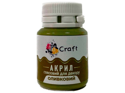 Фарба акрил глянець для декору "Оливковий" AG-7524 Фарба акрил глянець для декору "Оливковий" AG-7524
