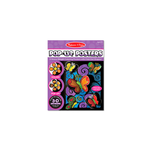 Pop-Up Posters: Garden (3-D розмальовка "Квіти та метелики") 5282