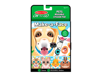 Блокнот з багаторазовими наліпками "Домашні тварини" Melissa&Doug (MD30512) 30512