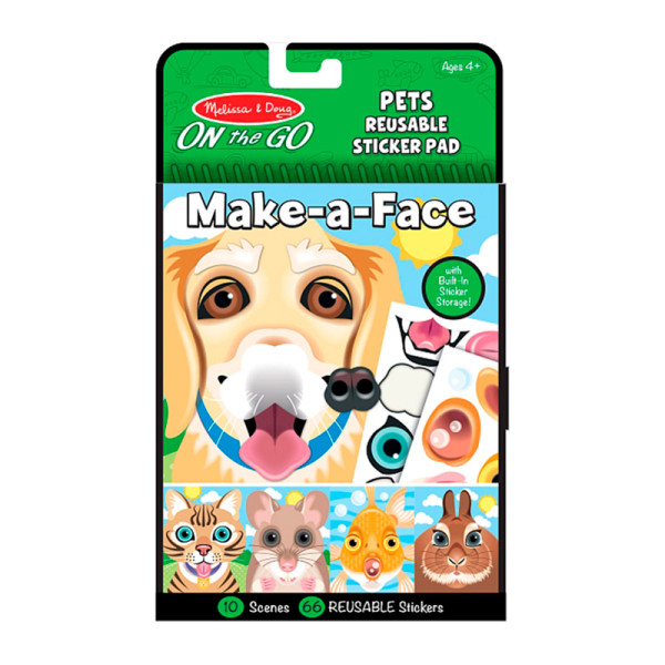 Блокнот з багаторазовими наліпками "Домашні тварини" Melissa&Doug (MD30512) 30512