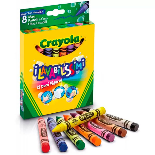 Восковий крейда що змивається 8шт.929233 2828