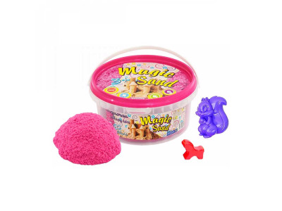 Пісок Magic sand рожевого кольору у відрі 0350 кг 370-3