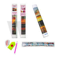 Алмазна картина Strateg Кіт-хижак 50х65 см SGK86069