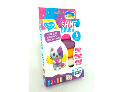 Набір для ліплення з тістом 6 кольорів Shine TM Lovin 41177 Набір для ліплення з тістом 6 кольорів Shine TM Lovin 41177