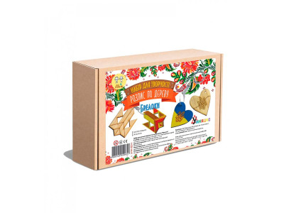 Набір дитячої творчості Умняшка Розпис по дереву "Брелоки" РД-014 Набір дитячої творчості Умняшка Розпис по дереву "Брелоки" РД-014