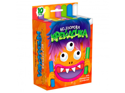 Крейда DankoToys кольорова серії Крейдочка великі 10 кольорів КRD-02-01U Крейда DankoToys кольорова серії Крейдочка великі 10 кольорів КRD-02-01U