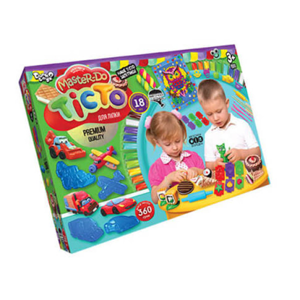 Тiсто для лiпки Danko Toys "Master Do" 18 кольорів TMD-03-05 Тiсто для лiпки Danko Toys "Master Do" 18 кольорів TMD-03-05