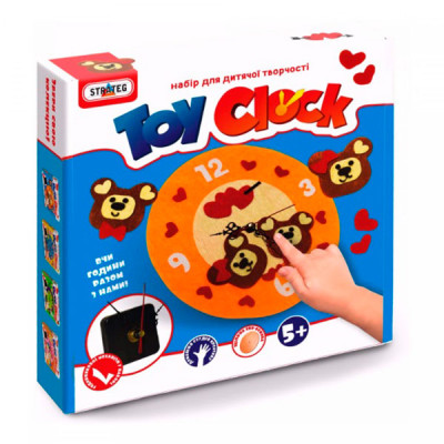 Набір для творчості "Toy clock - Ведмедики" (укр.) в кор-ці 217см-24см-5 17