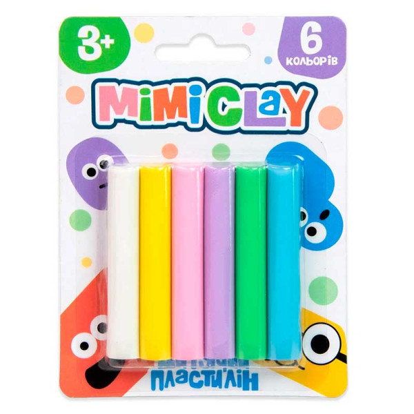 Набір для творчості Mimi clay 6 кольорів Strateg українською мовою (30425) 30425 Набір для творчості Mimi clay 6 кольорів Strateg українською мовою (30425) 30425