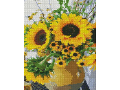 Алмазна картина Яскраві соняшники Strateg 30х40 см HX425 Алмазна картина Яскраві соняшники Strateg 30х40 см HX425