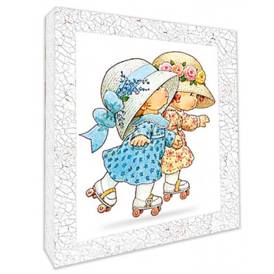 Декупаж на полотні "Подружки" 25x20см 94710 Декупаж на полотні "Подружки" 25x20см 94710