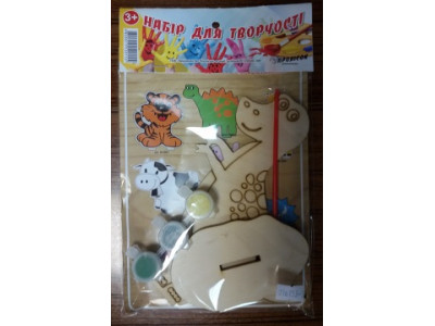 Дерев'яна розмальовка "Динозаврик 3" R1008 Дерев'яна розмальовка "Динозаврик 3" R1008