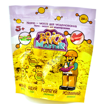 Nano-маса для моделювання TM Brick Master (жовтий) 200г (жовтий) 90002