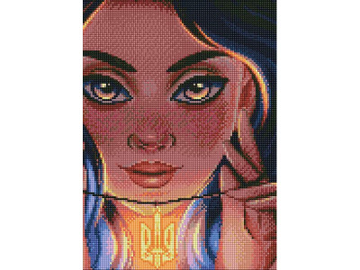 Набір з алмазною мозаїкою "Сміливість" 40х40см AMO7463 Набір з алмазною мозаїкою "Сміливість" 40х40см AMO7463