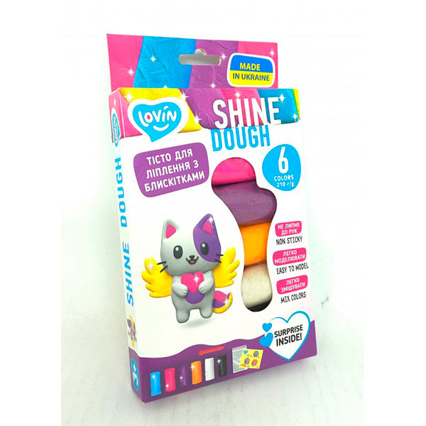 Набір для ліплення з тістом 6 кольорів Shine TM Lovin 41177 Набір для ліплення з тістом 6 кольорів Shine TM Lovin 41177