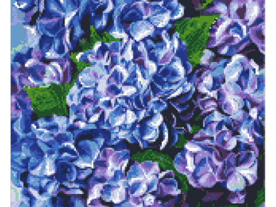 Алмазна мозаїка Надихаюча гортензія 40*40 АМ 4002