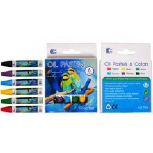 Воскові олівці "OIL PASTELS" (6 кольорів) Т906 Воскові олівці "OIL PASTELS" (6 кольорів) Т906