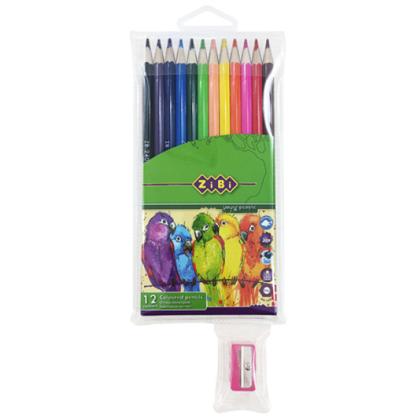 Олівці кольорові 12 кольорів SMOOTH ПВХ пенал + точилка ZB.2408 Олівці кольорові 12 кольорів SMOOTH ПВХ пенал + точилка ZB.2408