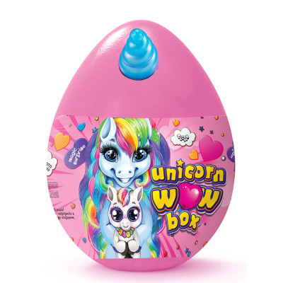 Ігровий набір яйце Danko Toys Unicorn WOW Box укр UWB-01-01U