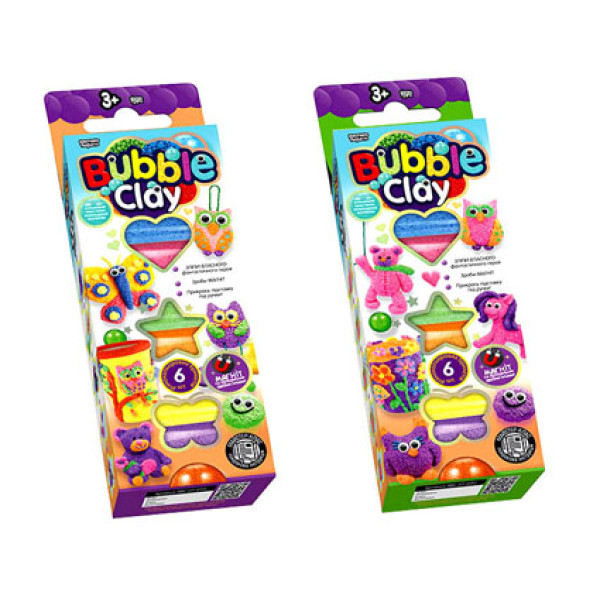 Набір для творчості Danko Toys "BUBBLE CLAY" розвиваючий BBC-01-01U02U