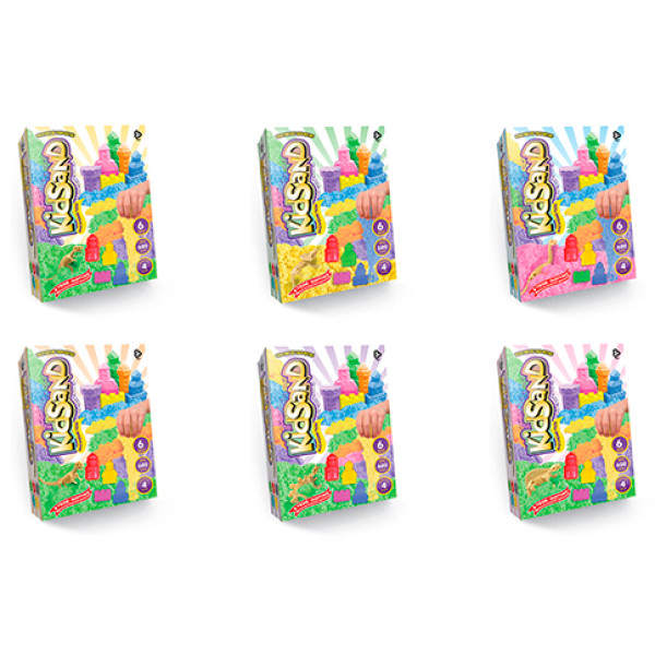 Набір для творчості Кінетичний пісок "KidSand" в коробці 600г рос.. KS-04-040506070809 Набір для творчості Кінетичний пісок "KidSand" в коробці 600г рос.. KS-04-040506070809