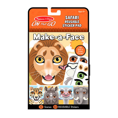 Блокнот з багаторазовими наліпками "Сафарі" Melissa&Doug (MD30510) 30510 Блокнот з багаторазовими наліпками "Сафарі" Melissa&Doug (MD30510) 30510