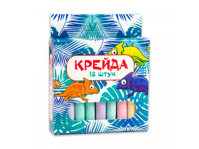 Крейда Маленька кругла - 18 штук Strateg різнокольорова 50107 Крейда Маленька кругла - 18 штук Strateg різнокольорова 50107