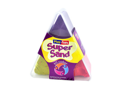 Кінетичний пісок 3кол. по 100 гр. "Піраміда" P-T 225