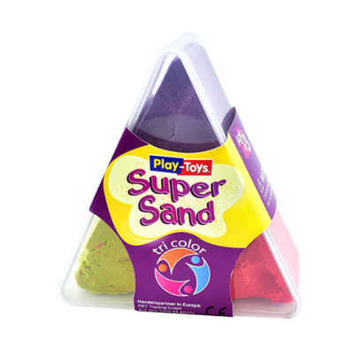 Кінетичний пісок 3кол. по 100 гр. "Піраміда" P-T 225