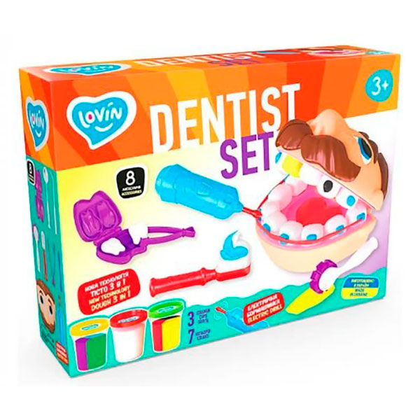 Набір для ліплення з тістом Dentist Set TM Lovin 41193 Набір для ліплення з тістом Dentist Set TM Lovin 41193