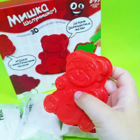 Кінетичний Пісок Danko Toys "Ведмедик-Бешкетник" з формами MSH-01-01U