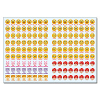 Набір наліпок Глорія 100% наліпок. Наліпки-оцінки. Салатова 090326