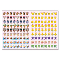 Набір наліпок Глорія 100% наліпок. Наліпки-оцінки. Салатова 090326