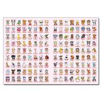 Набір наліпок Глорія 100% наліпок. Наліпки-оцінки. Салатова 090326