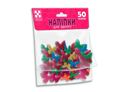 Набір для творчості Vladi Toys "метелики" м'які наклейки VT4206-56