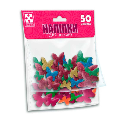 Набір для творчості Vladi Toys "метелики" мякі наклейки VT4206-56