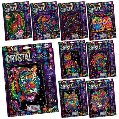 Набір для творчості Danko Toys CRYSTAL MOSAIC мозаїка CRM-02-01020304...10