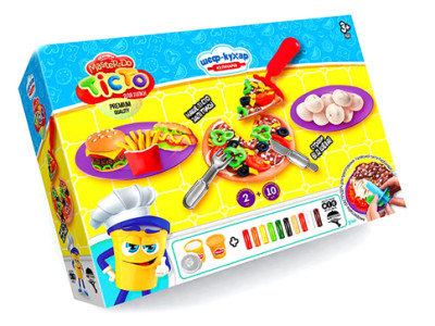 Тісто для ліпки Danko Toys "Master Do" ШЕФ-КУХАР Піцца середня укр TMD-10-01U