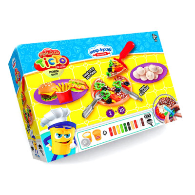 Тісто для ліпки Danko Toys "Master Do" ШЕФ-КУХАР Піцца середня укр TMD-10-01U