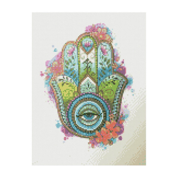 Алмазна картина "Квітковий амулет" 30х40 см HX016
