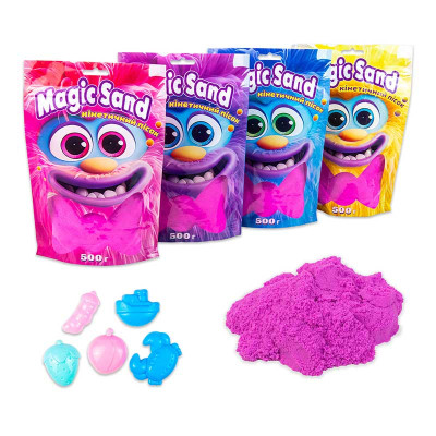 Magic sand в пакеті фіолетовий, 0,500 кг 39403-4