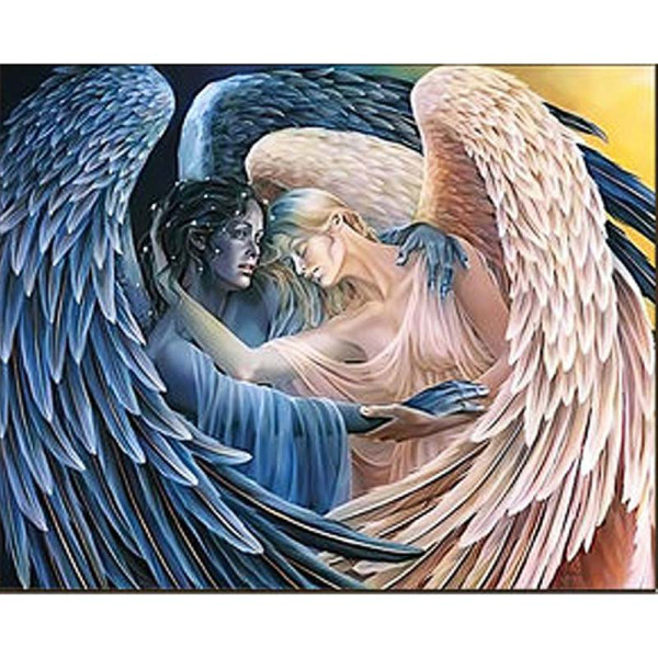 Алмазна картина Вічна боротьба Strateg 30х40 см HEG86886 Алмазна картина Вічна боротьба Strateg 30х40 см HEG86886