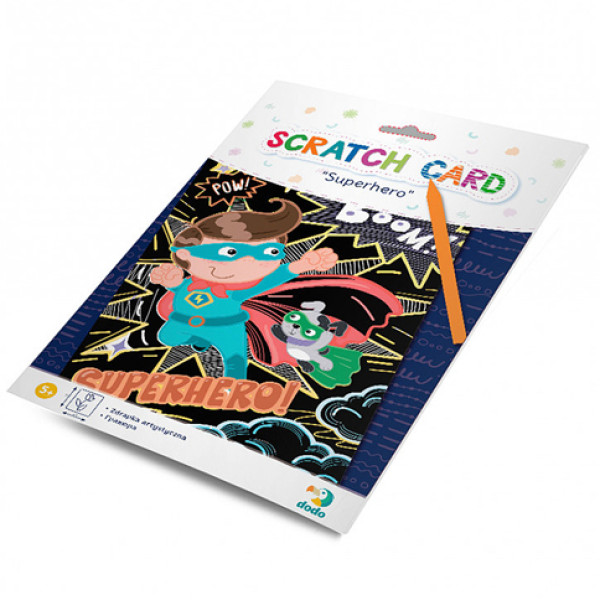 Набір гравюр Dodo Супергерой кольоровий картон 300194