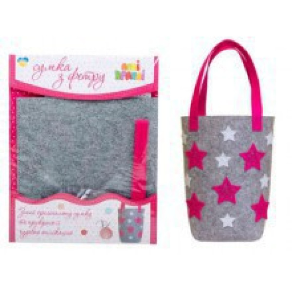 Набір для творчості Сумка з фетру "Зіркова" Сумка з фетру "Зіркова" 0386 Набір для творчості Сумка з фетру "Зіркова" Сумка з фетру "Зіркова" 0386