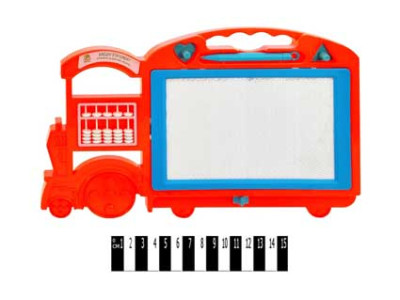 Дошка для писання з лічилкою Паровозик 606A Дошка для писання з лічилкою Паровозик 606A