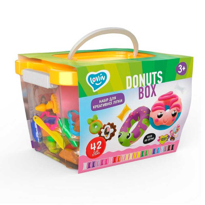 Набір для творчості TM Lovin maxi box з повітряним пластиліном 70109