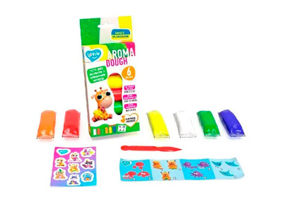 Набір для ліплення з тістом 6 кольорів Aroma Assorted TM Lovin 41199
