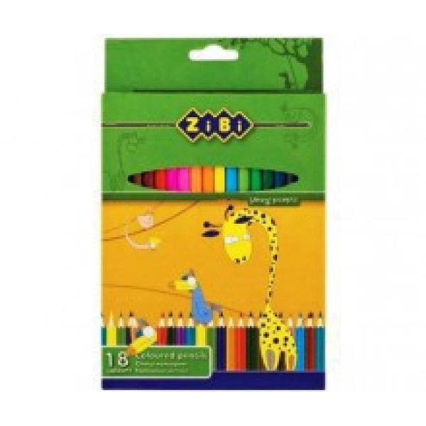 Кольорові олівці "STANDARD" (18 кольорів) ZB.2402