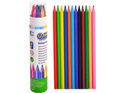 Олівці еластичні в тубі 12 кольорів 97755