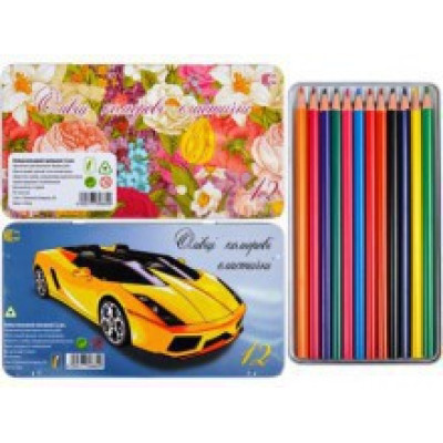 Олівці Metal elastico12 кольорів 93929